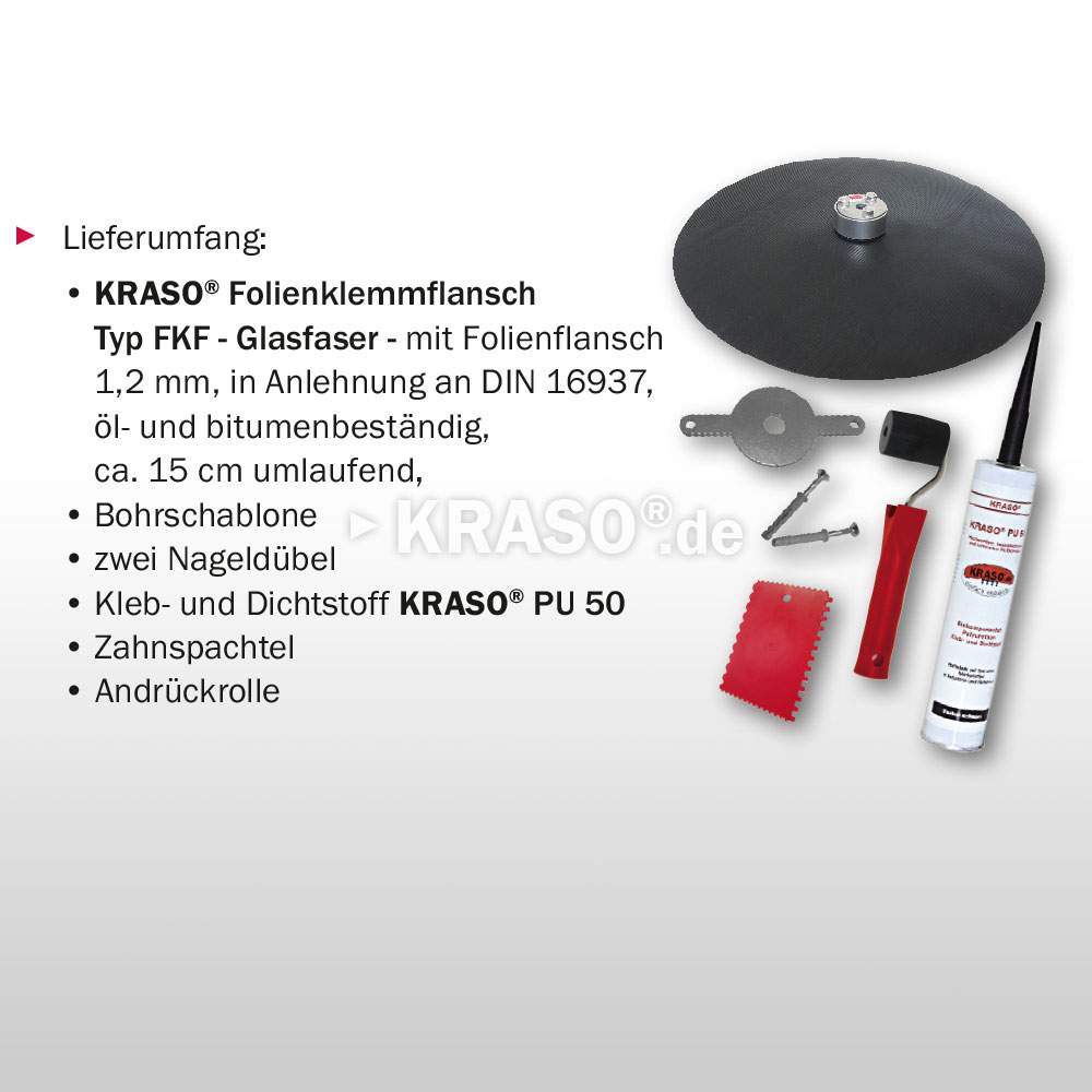 KRASO Foil Clamping Flange Type FKF - glass fibre