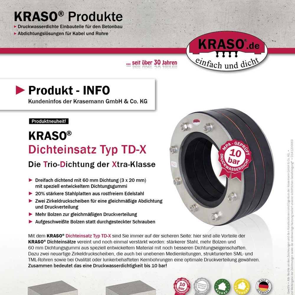 Produkt-INFO "Dichteinsatz Typ TD-X"
