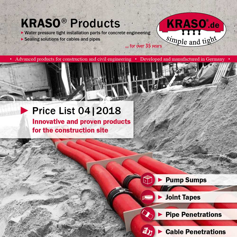 KRASO Price List 04/2018