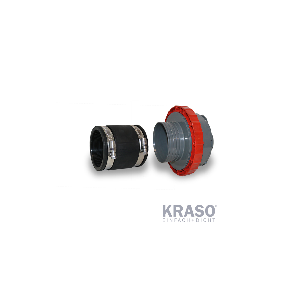 KRASO Systemdeckel KDS 150 mit Schlauchadapter