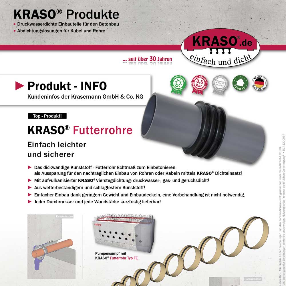 Produkt-INFO "Futterrohre"