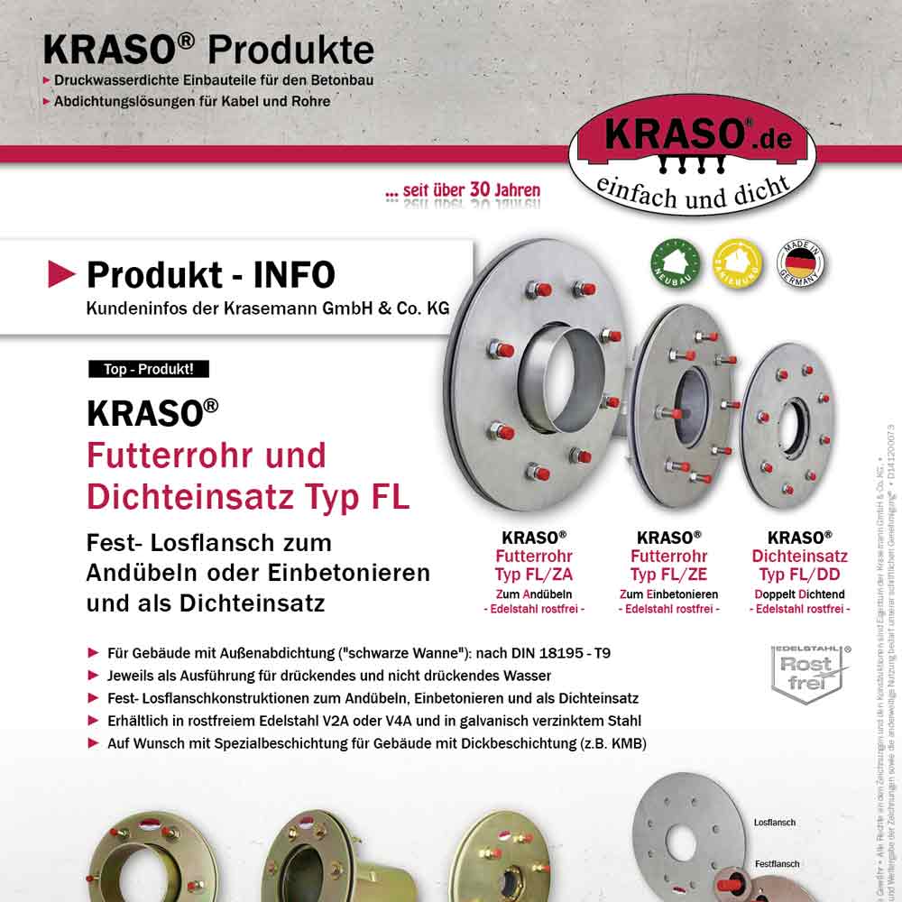 Produkt-INFO "Fest- Losflansch Typ FL"