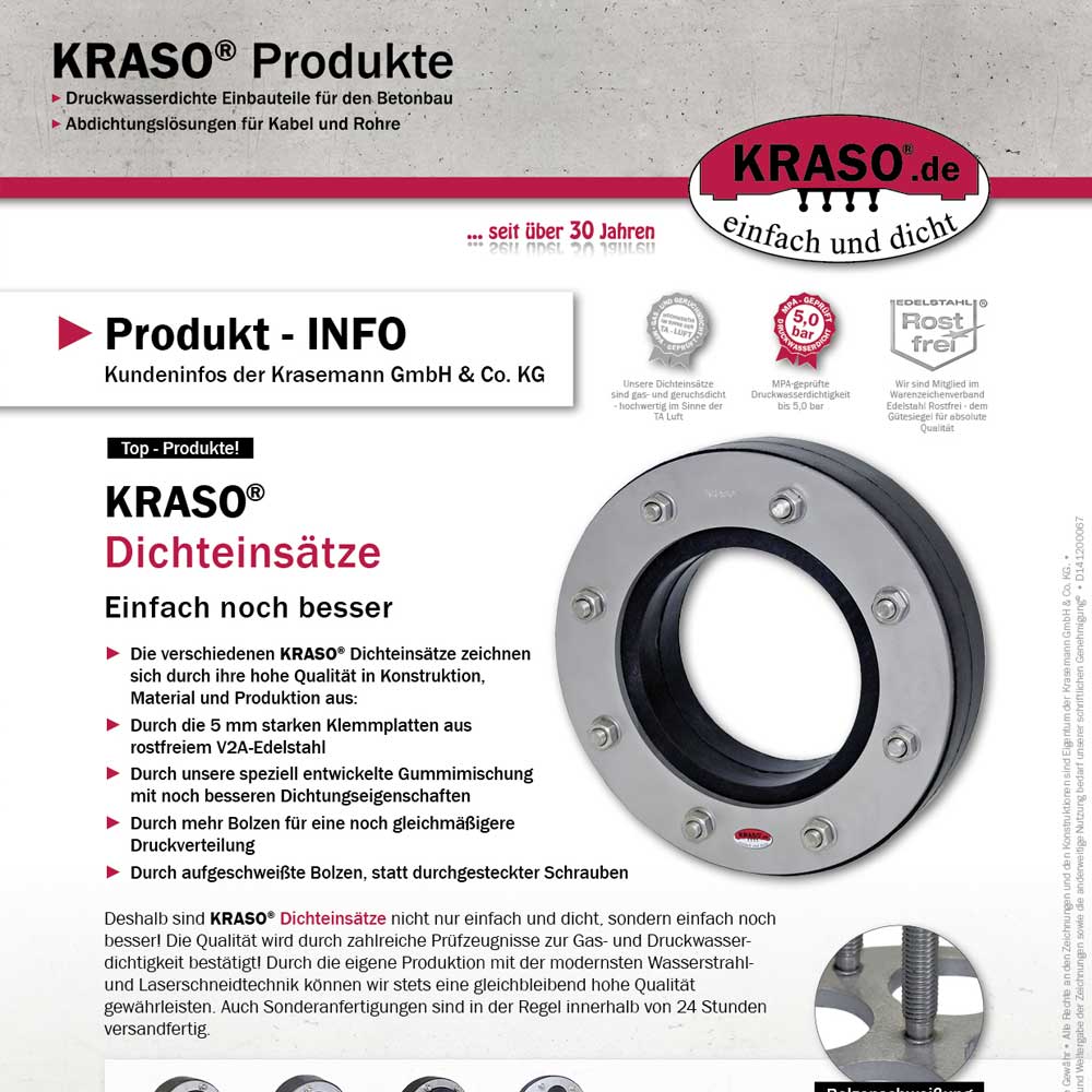 Produkt-INFO "Dichteinsätze"