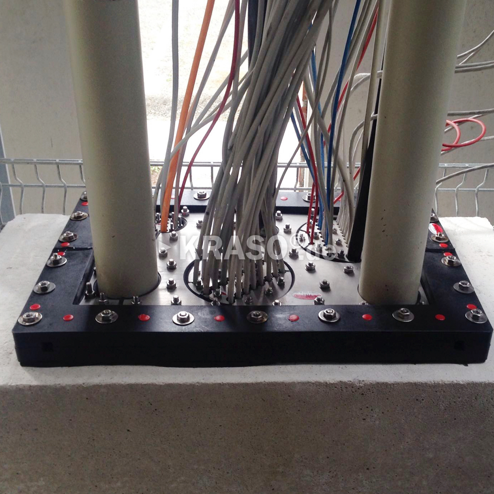 2016_04_01_KRASO_Sonderanfertigung_Kunststoff_Edelstahl_Baustelle KRASO Plastic Flange Plate Type KFP - multiple split - Special