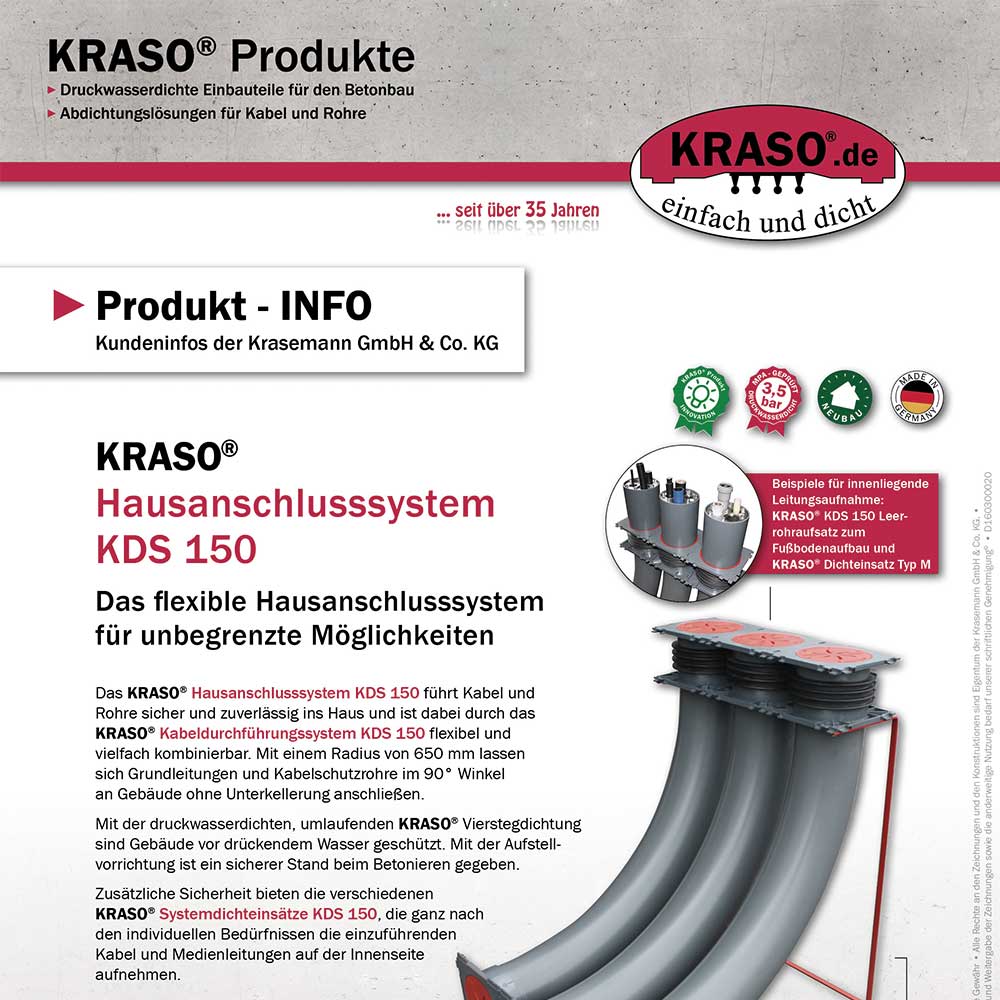 Produkt-INFO "Hausanschlusssystem KDS 150" (2)