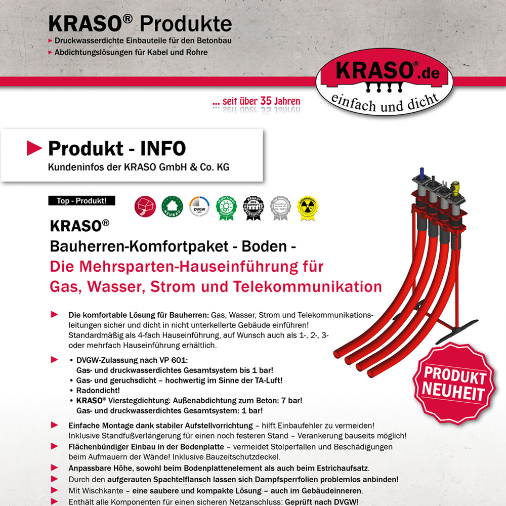 Produkt-INFO "Bauherren-Komfortpaket"
