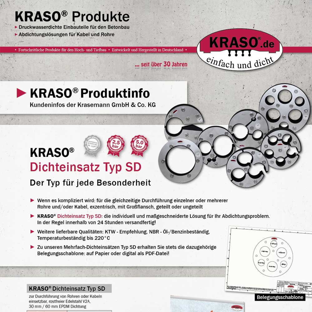 Produkt-INFO "Dichteinsatz Typ SD"