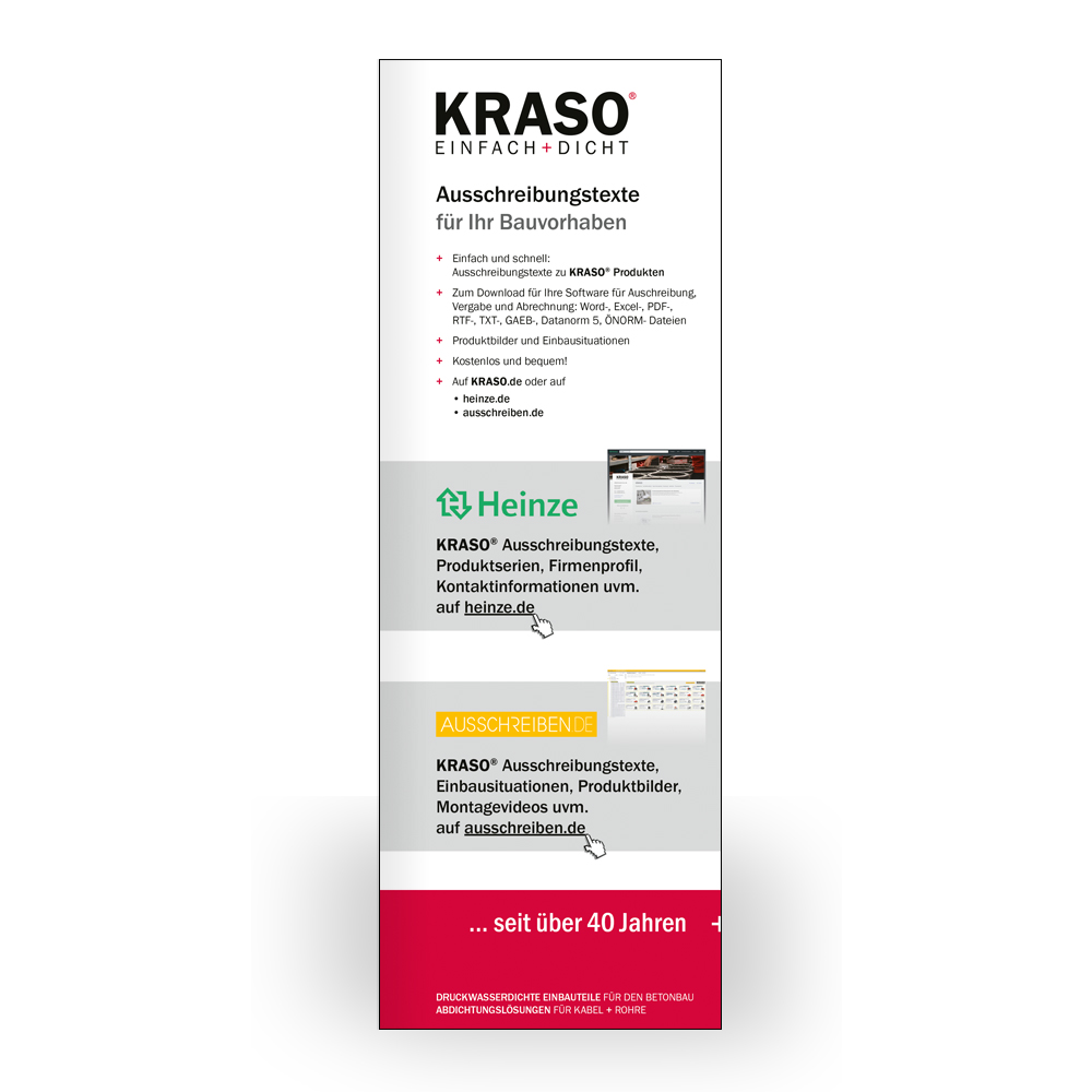 Download KRASO Ausschreibungstexte + DWG-Dateien