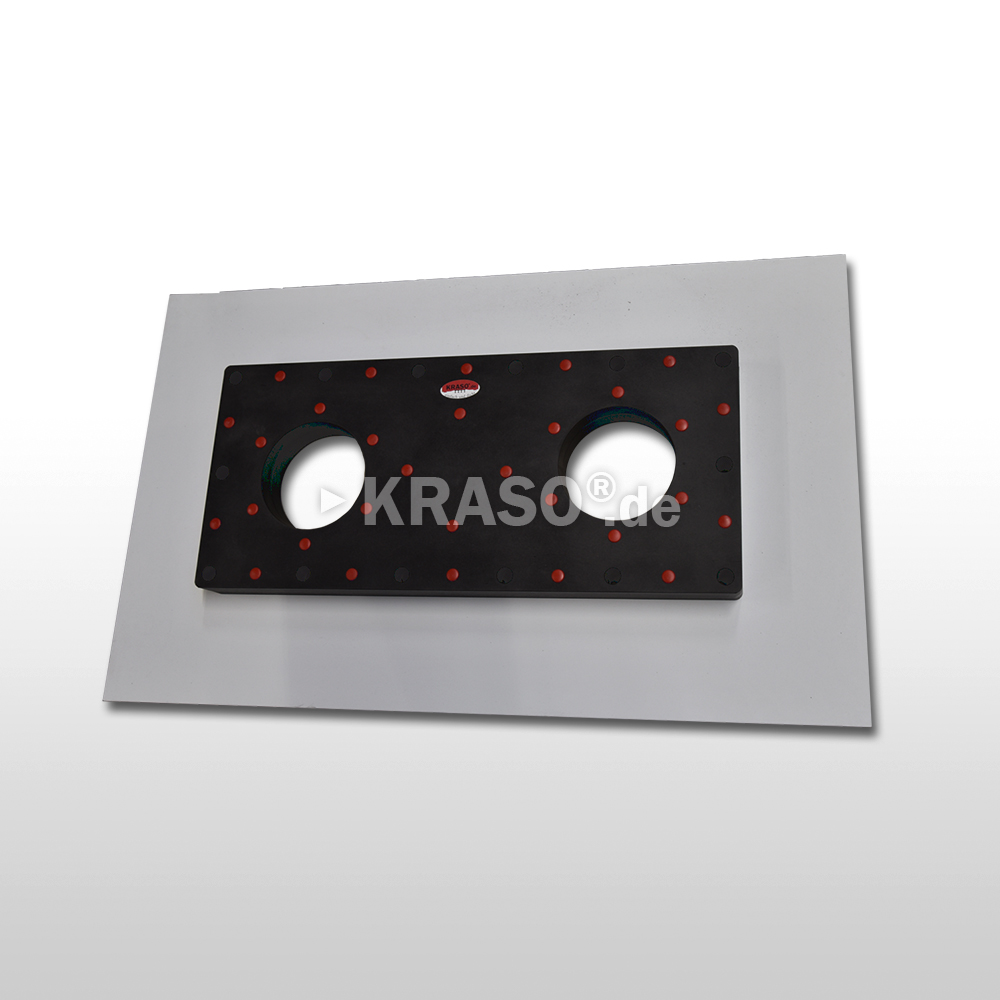 2020_01_23_KRASO_Sonderanfertigung_Kunststoff_II KRASO Plastic Flange Plate Type KFP - multiple - Special