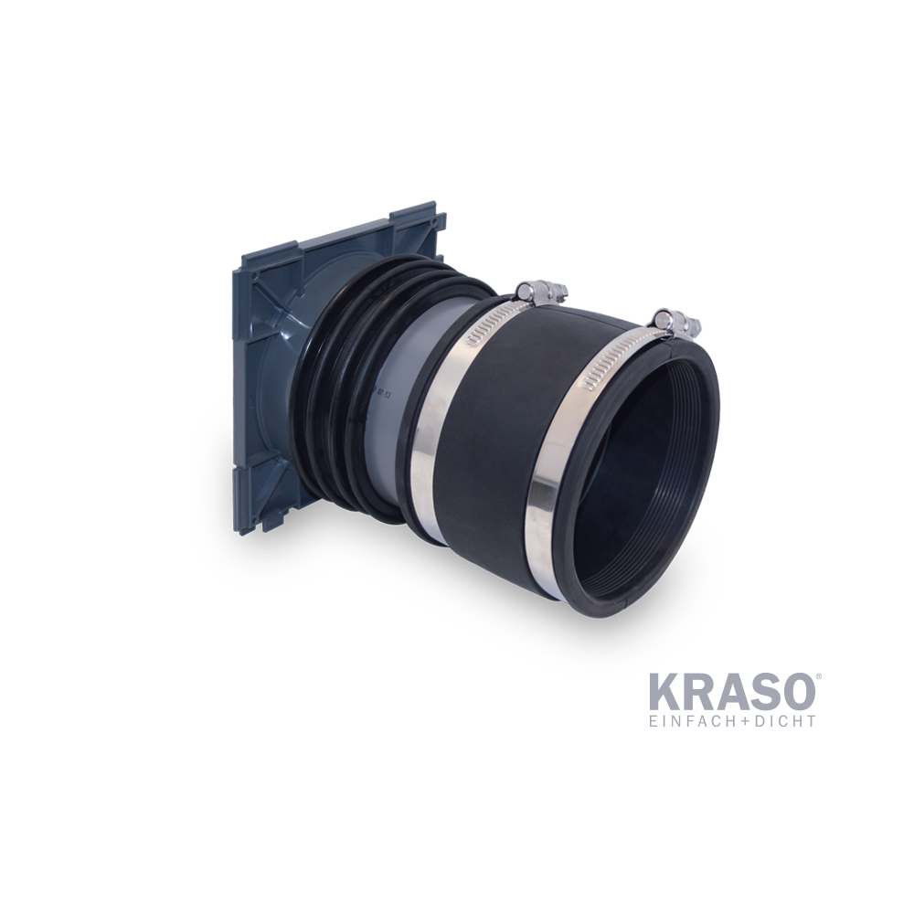 KRASO Cable Penetration KDS  150 as single wall penetration with plug-in sleeve