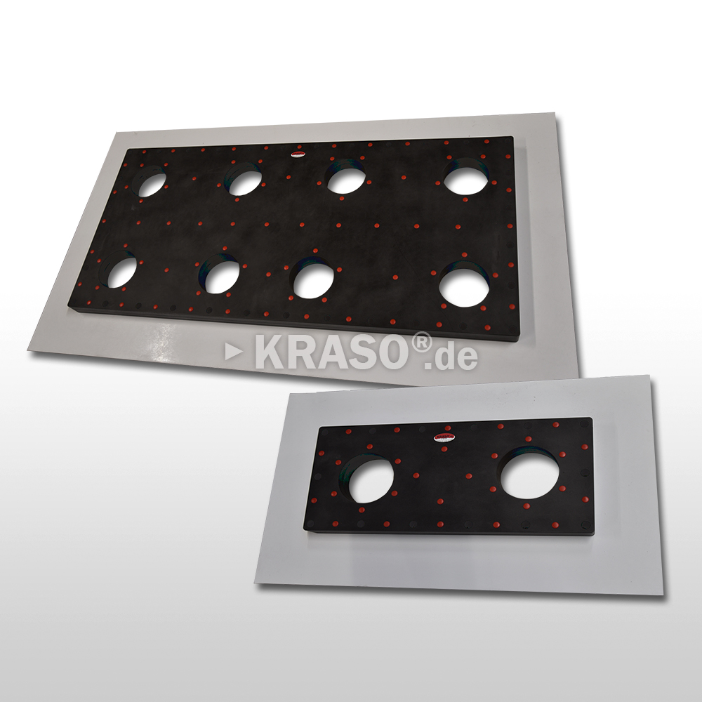 2020_01_23_KRASO_Sonderanfertigung_Kunststoff_I KRASO Plastic Flange Plate Type KFP - multiple - Special