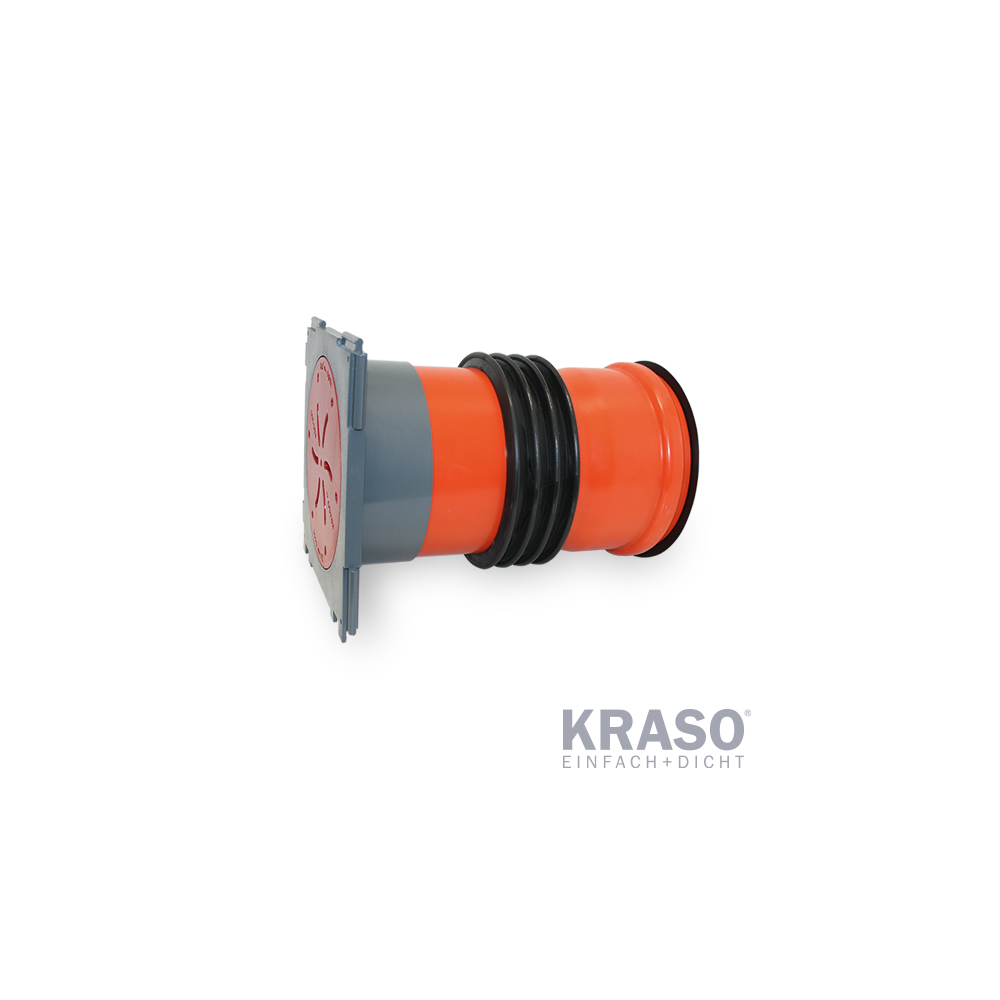 KRASO Cable Penetration KDS  150 as single wall penetration with plug-in sleeve