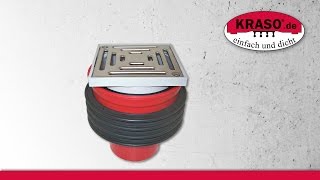Montagevideo KRASO Bodenablauf