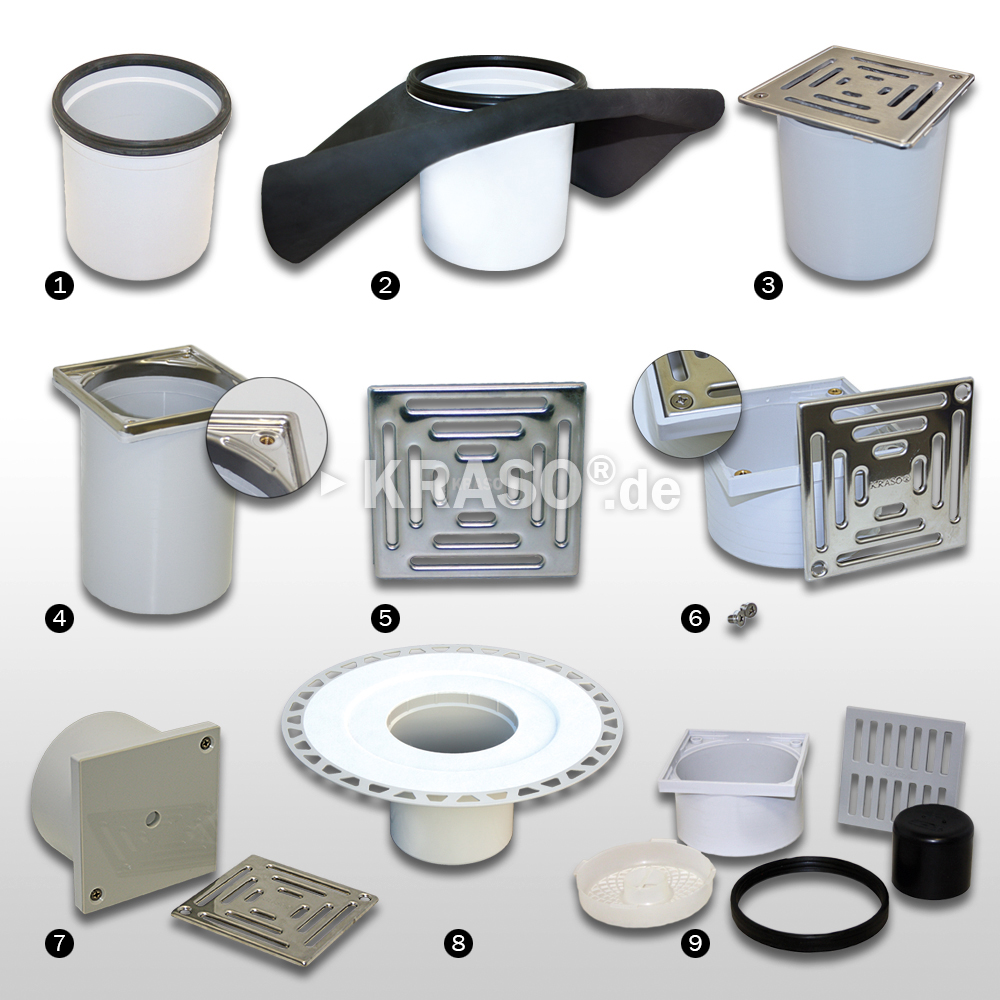 KRASO Floor Drain - Accessories