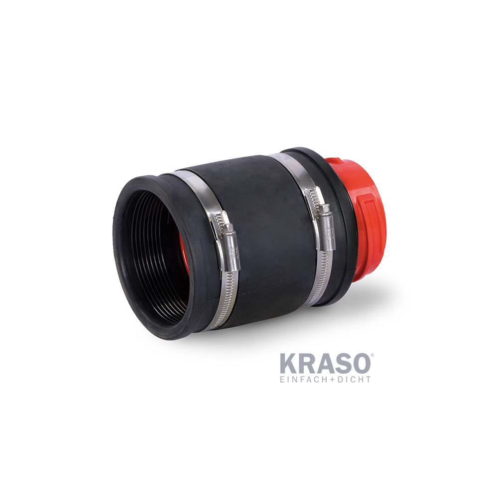 KRASO Systemdeckel KDS 90 mit Schlauchadapter 90