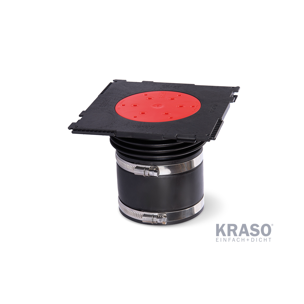 KRASO KDS 150 single wall penetration with hose connection