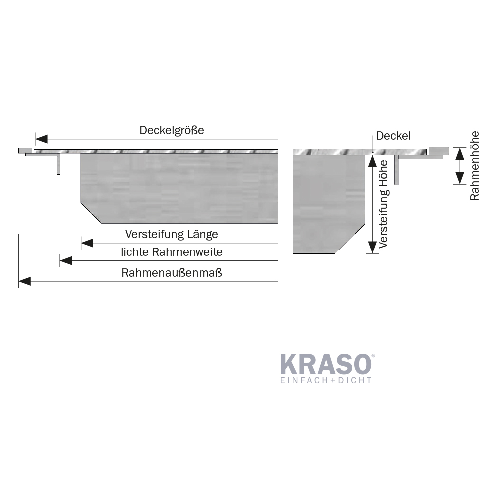 KRASO Pumpensumpf Abdeckung - befahrbar  bis 15 t, Raddruck bis 3,75 t