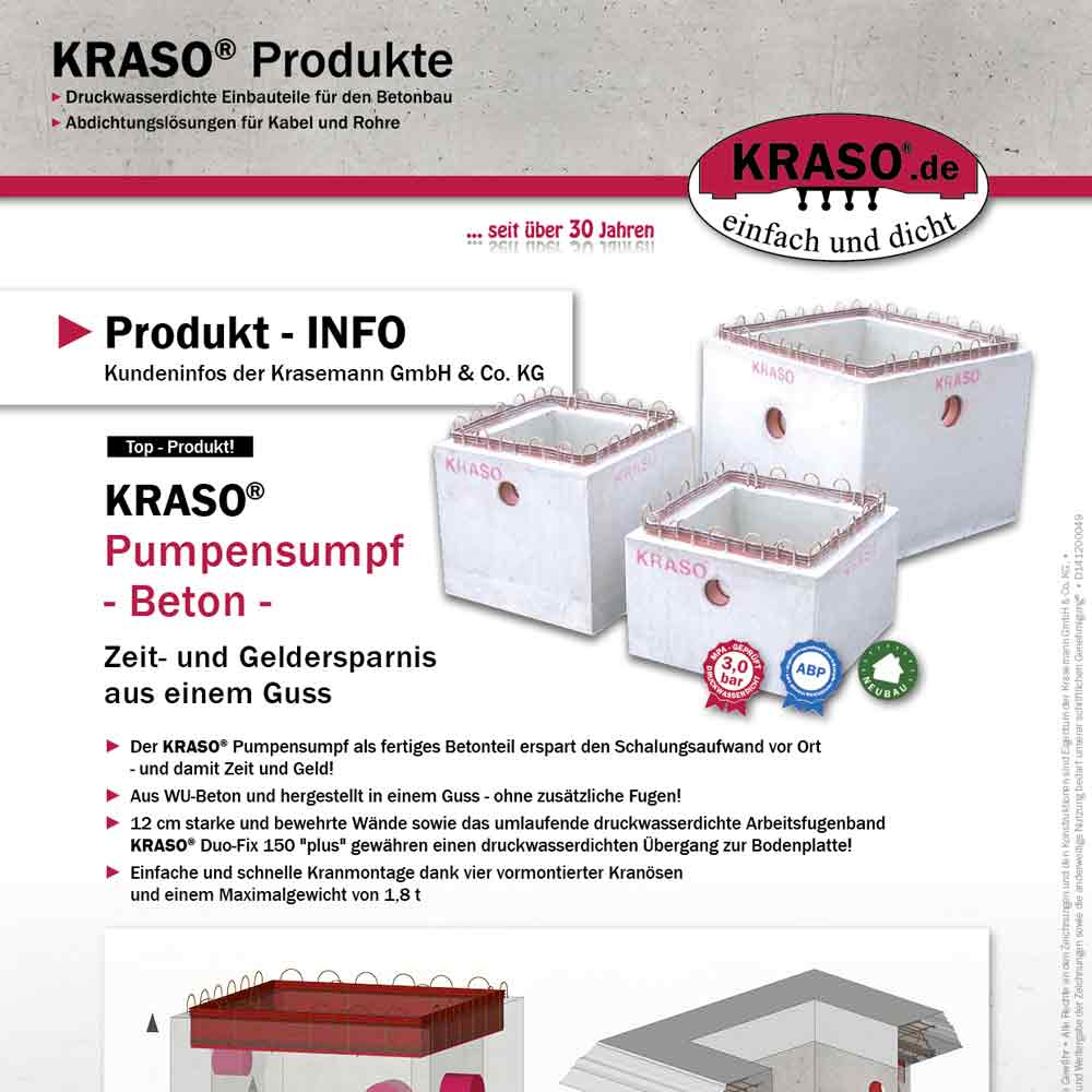 Produkt-INFO "Pumpensumpf - Beton"