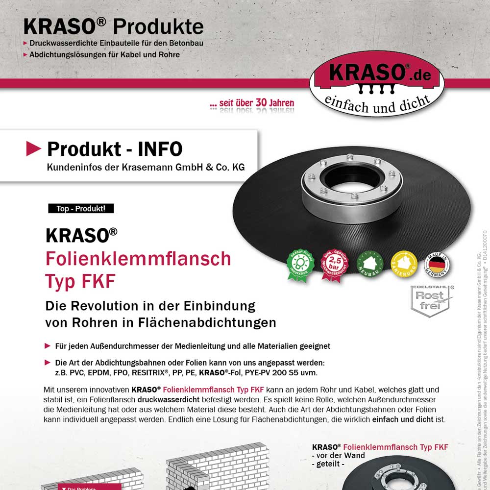 Produkt-INFO "Folienklemmflansch Typ FKF"